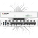 FG-61F	10 x GE RJ45 ports (including 2 x WAN Ports, 1 x DMZ Port, 7 x Internal Ports), 128GB SSD onboard storage.