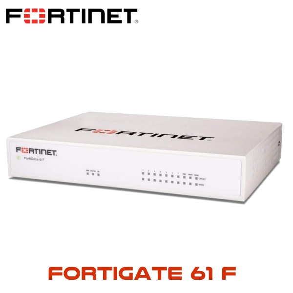 FG-61F	10 x GE RJ45 ports (including 2 x WAN Ports, 1 x DMZ Port, 7 x Internal Ports), 128GB SSD onboard storage.